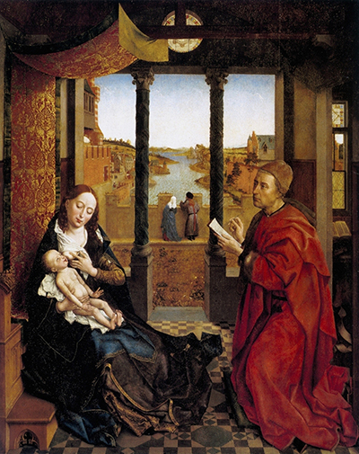 Saint Luke Drawing the Virgin Rogier van der Weyden